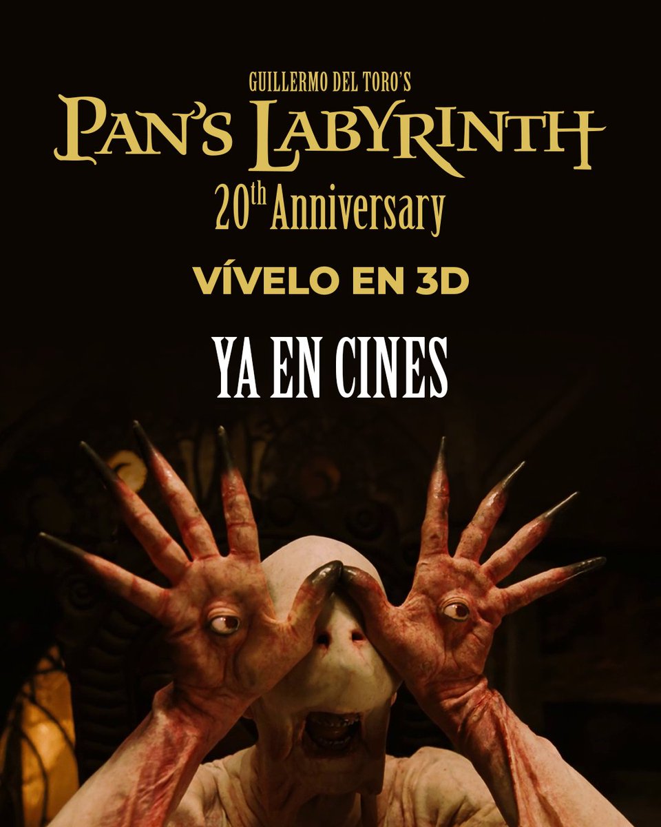 Cinepolis's tweet photo. ¿Listo para cruzar de nuevo la puerta a un mundo lleno de magia y oscuridad? 👀🗝️ ¡#ElLaberintoDelFauno está de regreso! 🍃✨ Asegura tus boletos acá 👉 https://t.co/qXQnbprKBt @MasQueCineLatam https://t.co/9aV5SeJmM4
