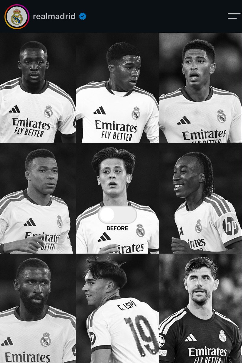 Gilld's tweet photo. Real Madrid’s post via Instagram. Arda is pictured in the center, like in the game. Only when Arda is switched on, everything else lights up. https://t.co/kOtyWUmclf