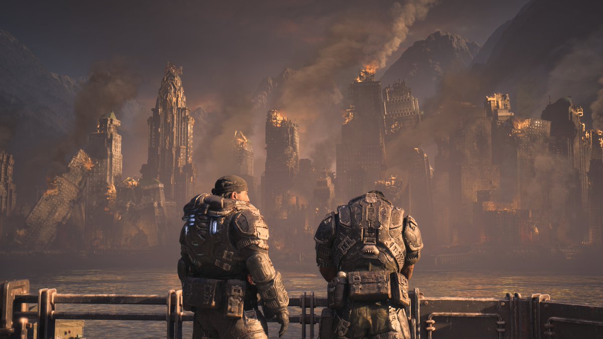 Sarrvatore's tweet photo. Clap de fin pour Gears of War E-day  (inconsolable). 
Je ne vais pas tourner autour du pot, c'est mon Goty de cette année et ça doit être le GOTY de cette année tout simplement. De loin LE meilleur jeu de XBOX depuis longtemps et l'un des meilleurs jeux de cette génération. 

Graphiquement je n'ai jamais rien vu de tel de ma vie de joueur, c'est tellement une folie ce que @CoalitionGears  a fait avec l'UE5. Ce qui m'a le plus choqué c'est la performance du jeu, y AUCUNE baisse de framerate malgré les milliers (millions?) de détails affichés dans l'écran. C'est une prouesse ce qu'ils ont fait et on comprend pourquoi le jeu a pris autant de temps. La gestion de la lumière, les textures, l'environnement, les visages,  le gore etc tout est si maîtrisé. C'est inouï!

Scénaristiquement,  le jeu va droit au but, un récit simple et efficace. Assister à la destruction et la chute de Kalona restera gravée dans ma mémoire. Cette terreur et cette destruction m'a rappelé TLOU et je vais me mouiller, l'acte 1 de Gears E-day  le, surclasse.

Niveau gameplay c'est sans aucun débat possible le meilleur Gears en terme de gunfight et lun des meilleurs et au mm titre qu'un Résident Evil 4 remake.  Marcus est plus agile comme jamais et les armes tellement fun (le Longshot 💦)  et variées!  
Et la durée de vie est excellente, je l'ai fini en 25h (j'ai pris mon temps mdr).

Bref un chef d'œuvre et j'espère gagnera beaucoup de prix aux TGA ( @geoffkeighley
Je te surveille toi)

10/10 rien à dire franchement.

Bravo @CoalitionGears @XBOX

#xboxsharebayek
#bayekgearseday