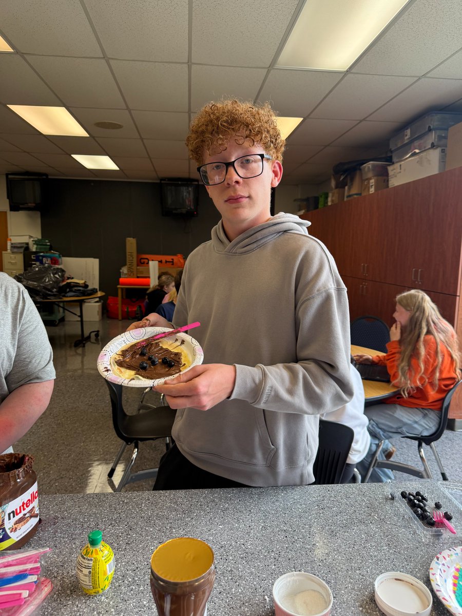MassillonSchool's tweet photo. Crêpe Day in French Class!🥞

Madame Boone's French classes brought a taste of France into the classroom as they learned to make traditional crêpes! Students used authentic crêpe-making tools and practiced spreading the batter and flipping their crêpes. https://t.co/LR8UgBBHVs
