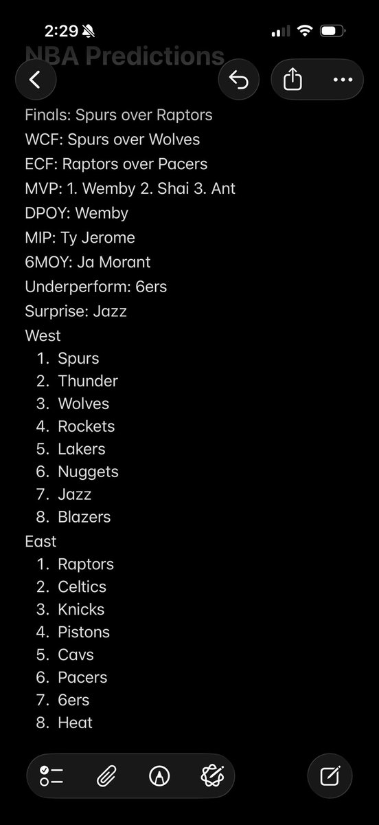 don_pablio's tweet photo. NBA predictions for this year, thoughts? https://t.co/OmWgMg8zZa