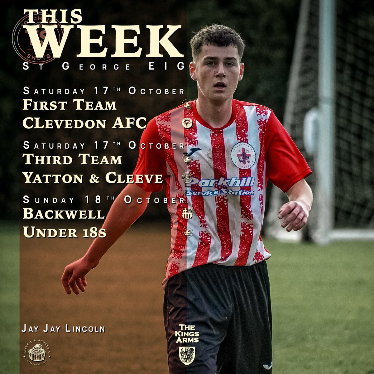 EIGFC's tweet photo. This weekend's fixtures:

First Team vs Clevedon AFC (H) (cup)
Third Team vs Yatton &amp; Cleeve Utd (H)

Under 18s vs Backwell Athletic (A)

Up the Saints!

🔴⚪️ https://t.co/VFGi89prn9