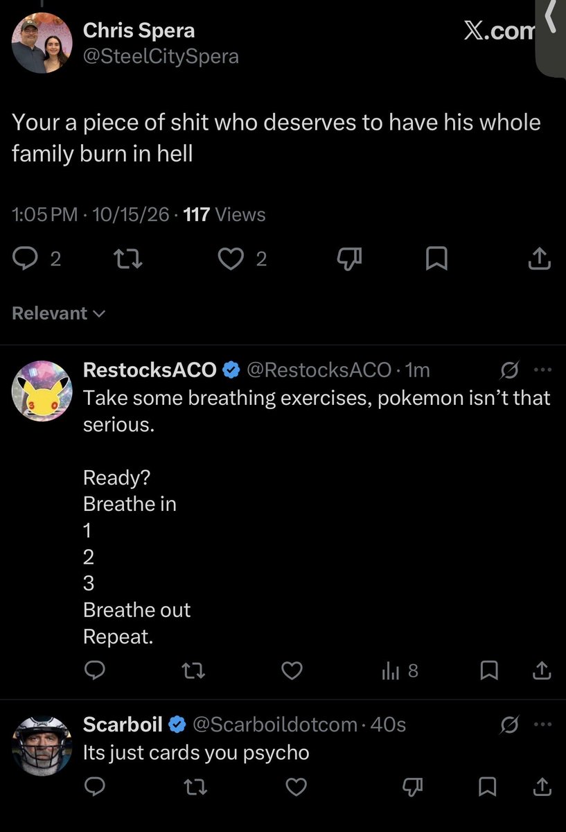 RestocksACO's tweet photo. I promise pokemon is not that serious. 
If you got nothing good to say just scroll, why you taking time out of your day to respond 😭

Anyways good looks to whoever scored. 
Can’t wait to rip these. 

Target tonight 3am EST https://t.co/69CVwGl6bZ