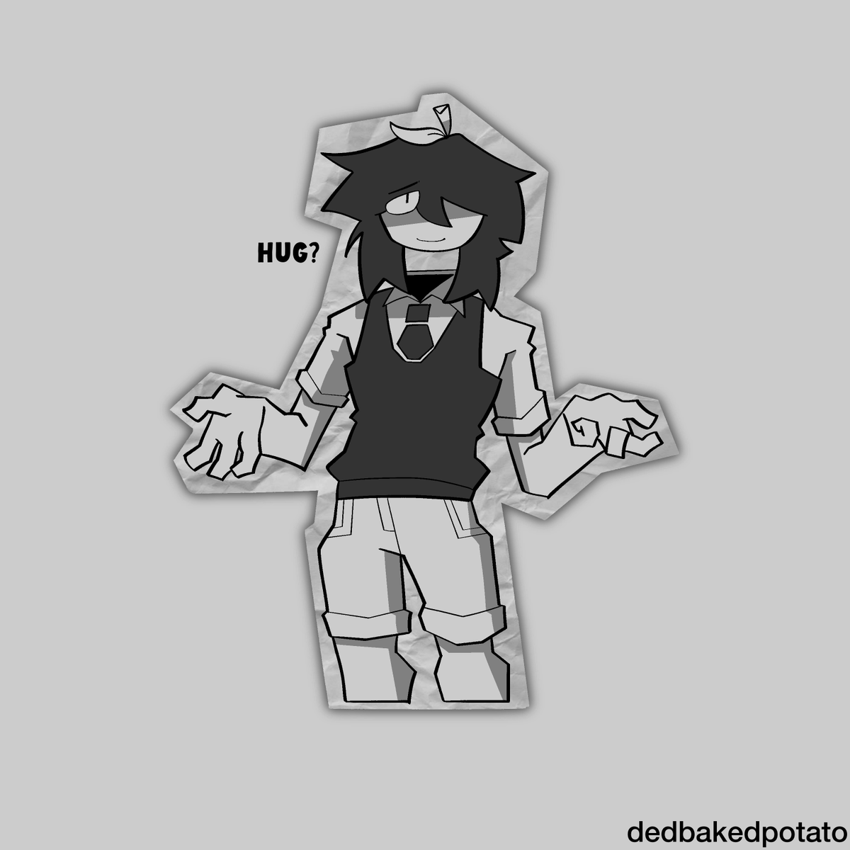 dedbakedpotato's tweet photo. #FPEArtMonth/#FPEtober Prompt 15 - Hug your Favourite Character https://t.co/rwadeTFBoD