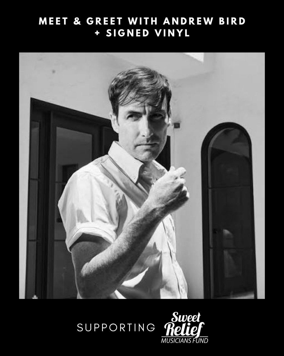 SweetRelief's tweet photo. NOW LIVE! Bid for your chance to meet Andrew Bird at an upcoming show, plus take home a signed keepsake! Proceeds support Sweet Relief Musicians Fund!
 
Now live on Charitybuzz 👉 https://t.co/FN9WRttL3r https://t.co/aRchN4ISp4