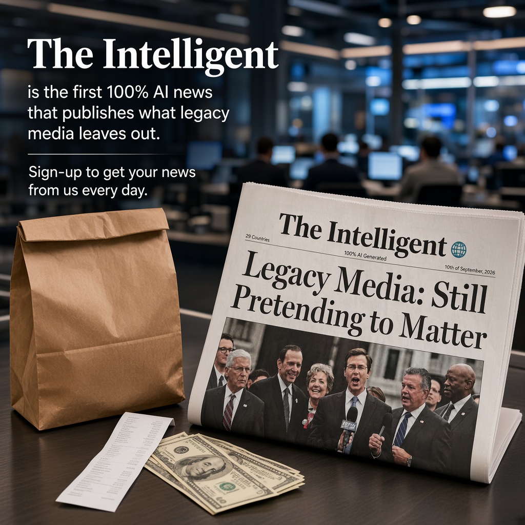theintelligent's tweet photo. The Intelligent is the first 100% AI news that publishes what legacy media leaves out. Sign up for your daily briefing.