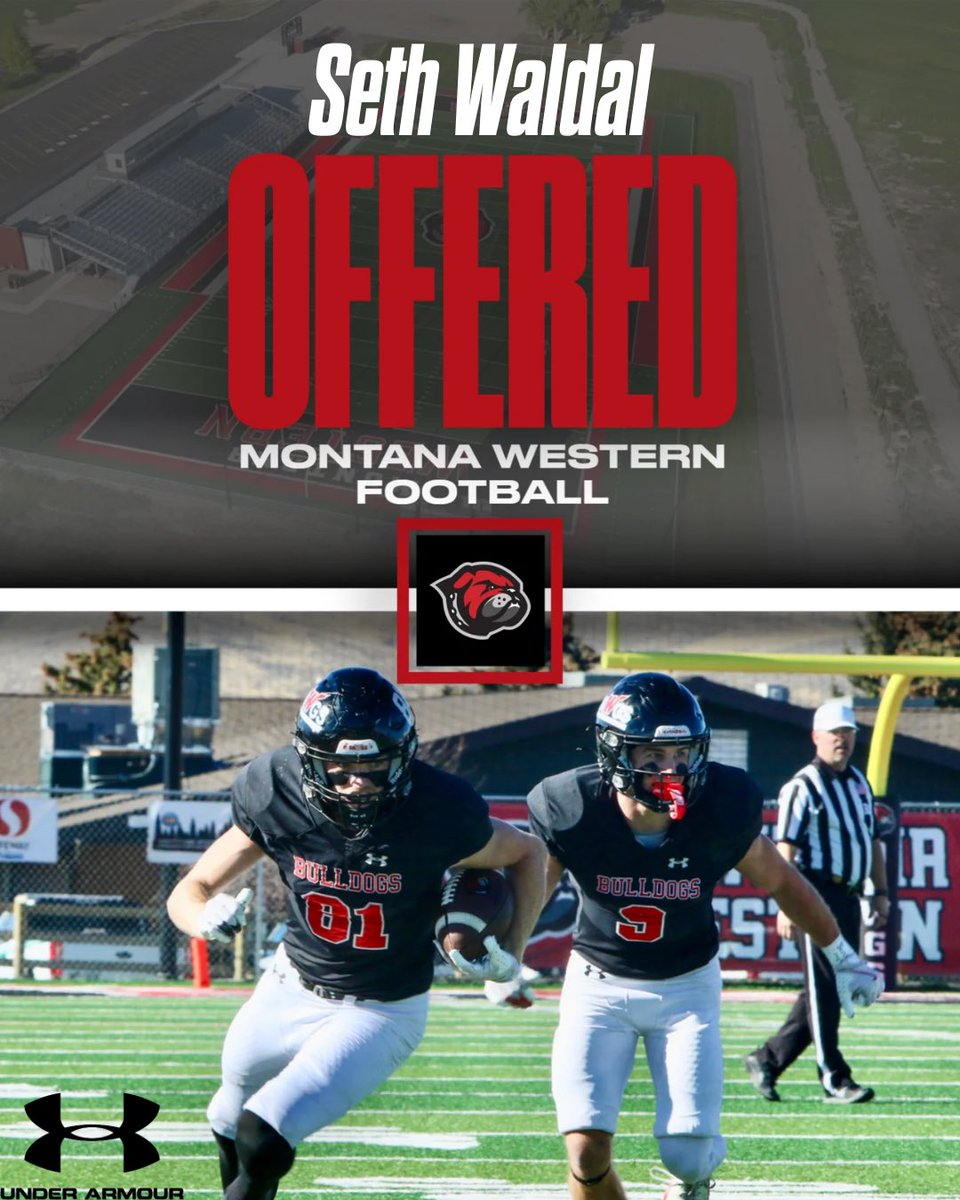 sethwaldal's tweet photo. After talking to @CoachJed_UMW I’m super excited to announce that I have received my first offer to university of Montana western!!! #DAWGS #CODERED 
@bgtigerstrength @HalHughey16 https://t.co/5bLSIScgAd