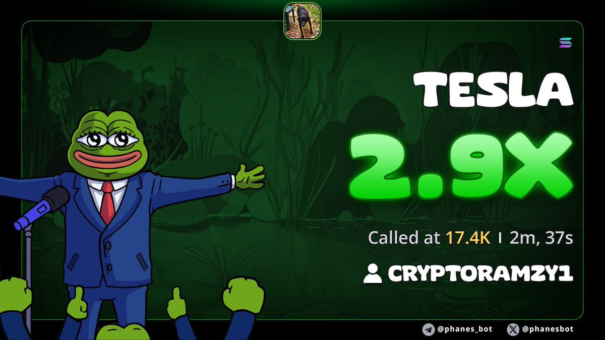 Tradingfloor103's tweet photo. 2.9X rise on my call on $TESLA🚀📊📊

8K3VasiZjDDV7cQ31PCzX74DcgjBrsz476JDuLa2pump

#zeudiners #helevier #JAEMIN #Crypto #RIZIN                                              #Trading #USA #solana #SolanaCrypto #Memecion 

Click below 👇 

https://t.co/dTgVLHlJt7 https://t.co/C0PrvvHx7J