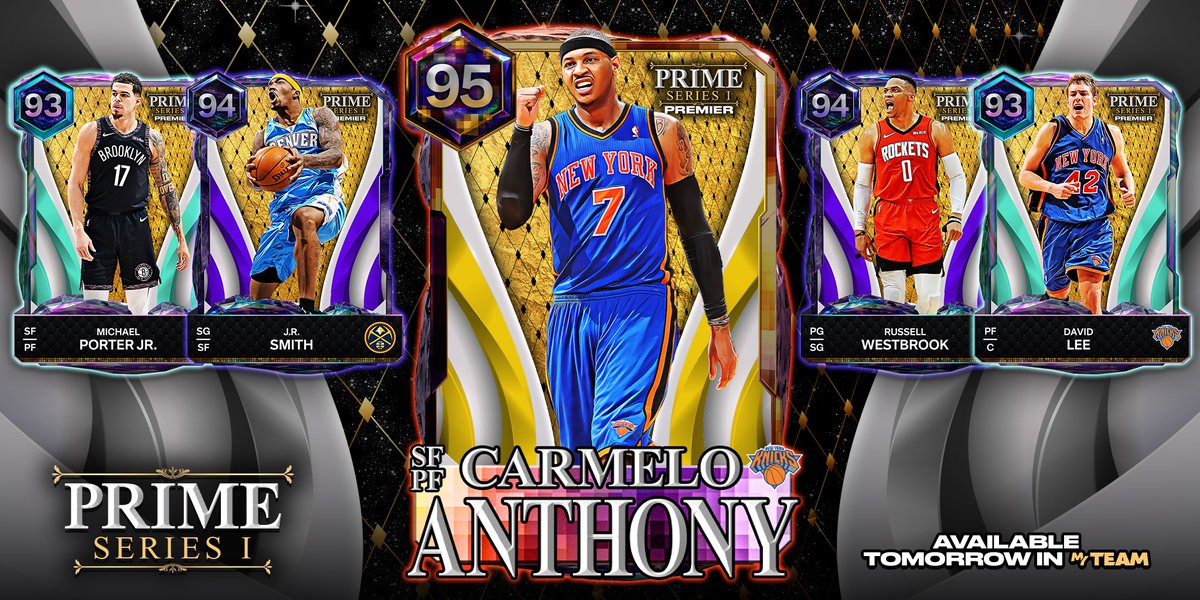 NBA2KMyTEAM's tweet photo. Open up that mid-post for 🔥 Pixel Cut Carmelo 🔥

PRIME Series I continues tomorrow ‼️ https://t.co/I1C6L4rI1U