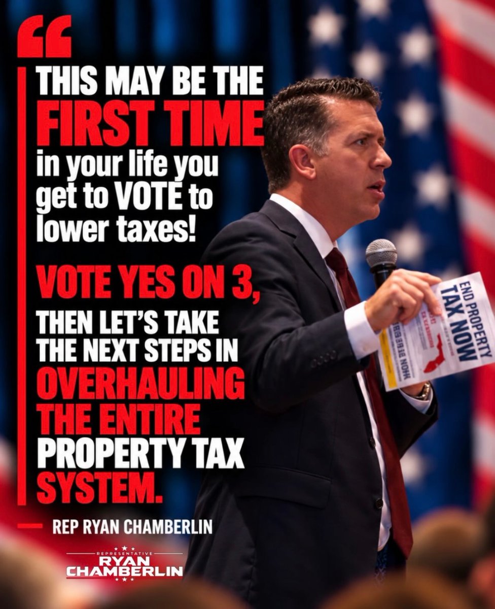RepRyanC's tweet photo. When was the last time you got to vote to LOWER TAXES?

Never!

Now is your chance, and still leave plenty of funding for everything needed. (record high)

Property Taxes are the most hated tax in America because….

1. You don’t own your home (the government has a lien)
2. You pay taxes on money you’ve never received (unrealized gains)
3. There’s so much wasted spending - its hard to track

Vote YES then let’s come back and overhaul the entire system.