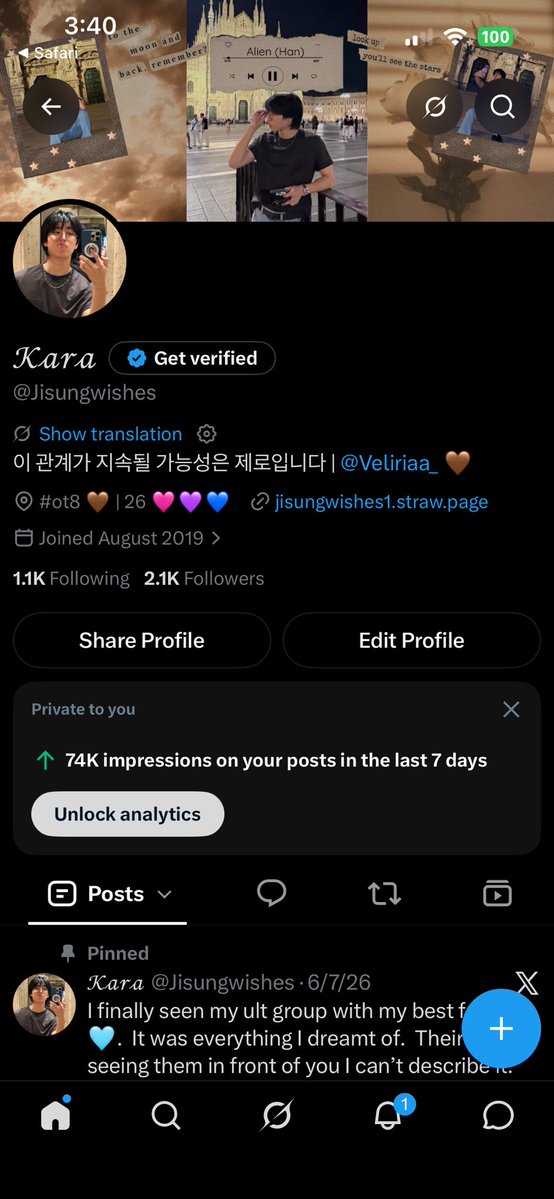 Jisungwishes's tweet photo. if you see this do it 🖤

profile
lockscreen
last song played
pinterest https://t.co/j5oX3WuVPV