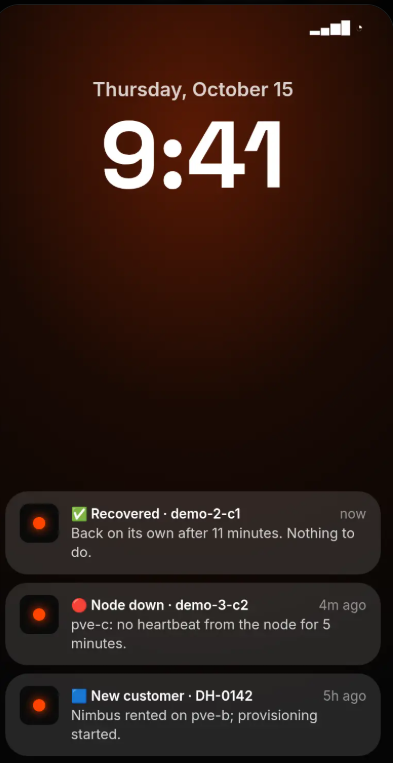 w2vy's tweet photo. 📱 New: the Flux Hub App, for Android and iPhone.

🔔 Alerts on your lock screen
📋 Every Issue in one list
🖥️ Every host and slot at a glance
📺 A status board for a spare screen

No app store: scan a QR code from your console.

👉 https://t.co/wTM2s22EV8 https://t.co/dW4I6YiunO