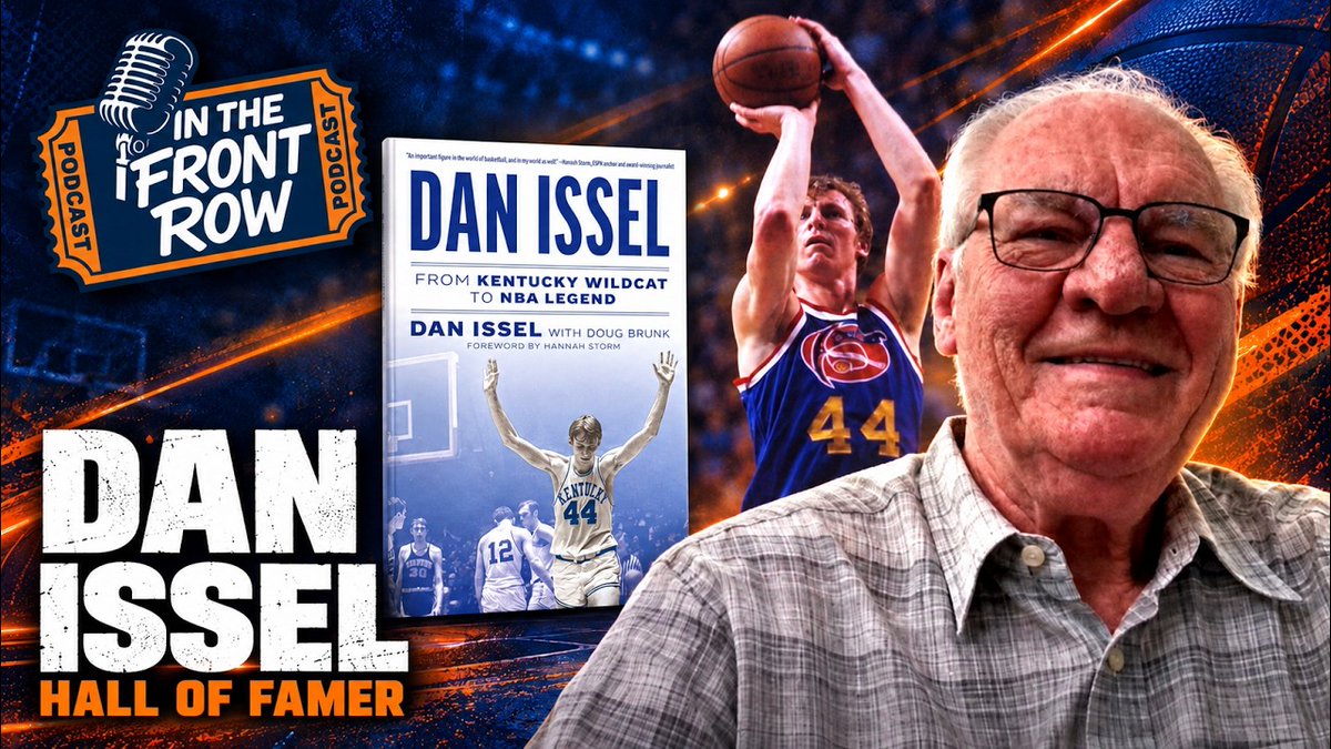 RadioMikeV's tweet photo. Ep 155 of In The Front Row features @Hoophall member @DanIssel44 sharing about his time at @KentuckyMBB, the ABA years and his road to @NBA Legend. He also tells us about his new book with @dougbrunk coming out next month. Watch and SUBSCRIBE at https://t.co/63F7FJr14D