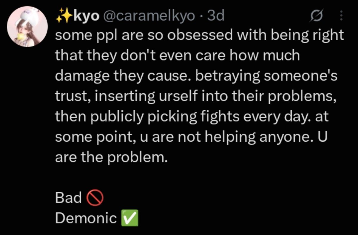 dawnierenault's tweet photo. Anything can get twisted and many will follow mindlessly turning against each other if there isn't valid receipts.
It's the same thing over and over. We need to stop inciting hate instead of actually doing some research and gathering real evidence before condemning others. https://t.co/sXQbkERpVf