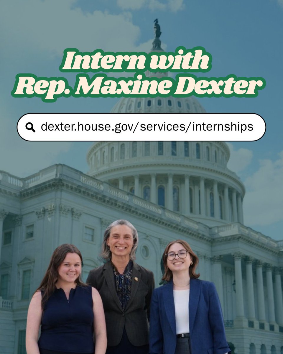 RepDexterOR's tweet photo. Interested in interning in my DC office? Apply today or by Oct. 26 to help my team with day-to-day operations on the Hill. Learn more at https://t.co/wYyshdMn6k. https://t.co/5dUvrEojrM