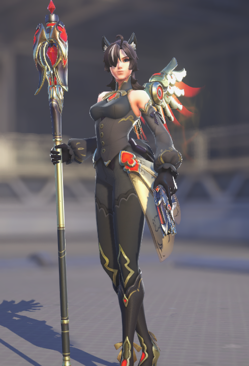 sugarbvnnie's tweet photo. mercy recolors id actually buy: lamb mercy, angel mercy, pink/white cat mercy, and hollow heart mercy. :D https://t.co/MZR5mnHOyj