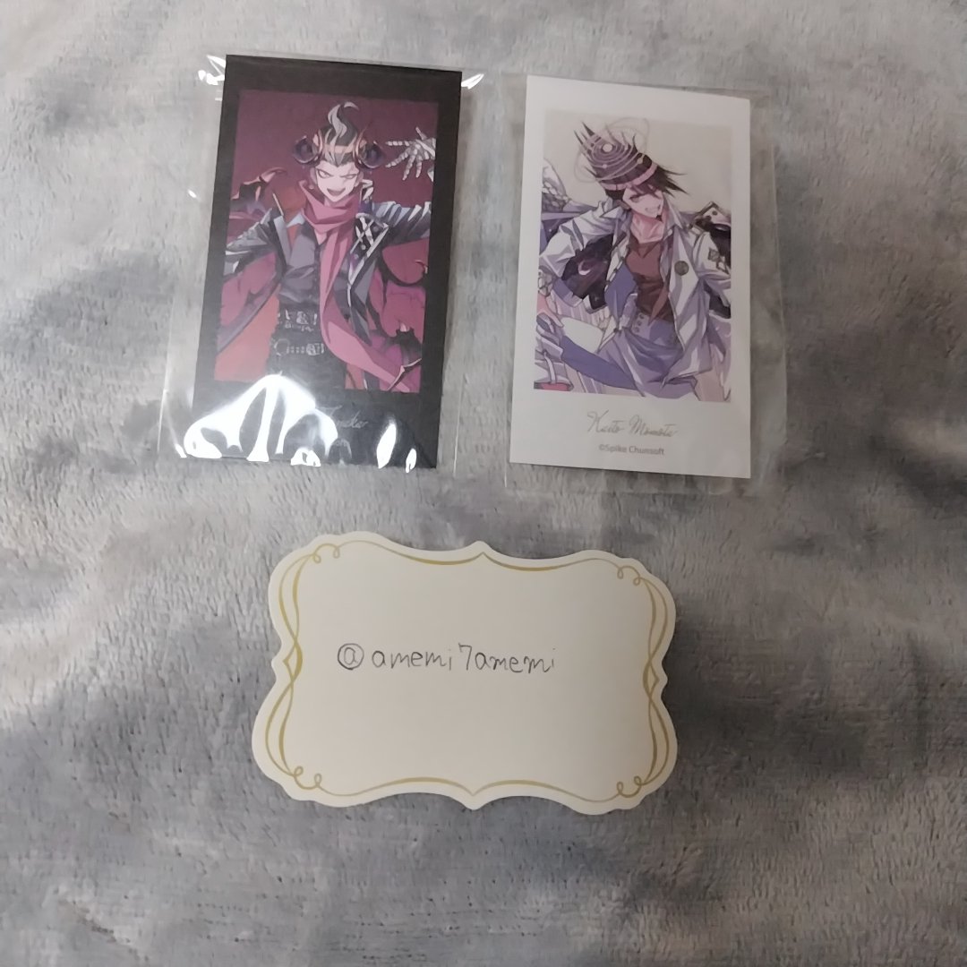 amemi7amemi's tweet photo. 【交換】ダンガンロンパ　めつぶしあんこさんイラスト　天使と悪魔ver.第2弾
トレーニングカード　トレカ
譲∶田中、百田
求∶狛枝、澪田、セレス のいずれか

都内手渡しのみ。(10/16夕方池袋)
(池袋＞新宿、秋葉原その他要相談)
ピンポイントのため難しいとは存じますがお気軽にお声かけください。 https://t.co/2Qu1TbVpNg