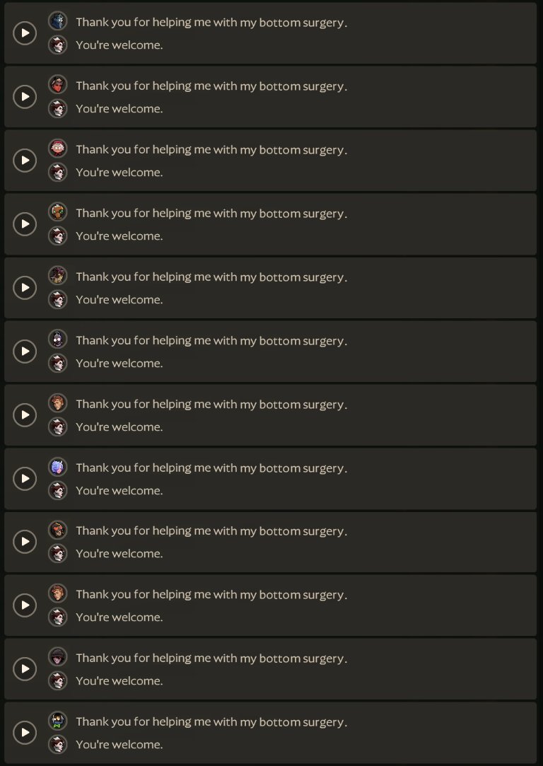 emmiswagx3's tweet photo. Deadlock Nurse Harrow character conversation dialogue leak 👇 https://t.co/6cjiWbBRS6
