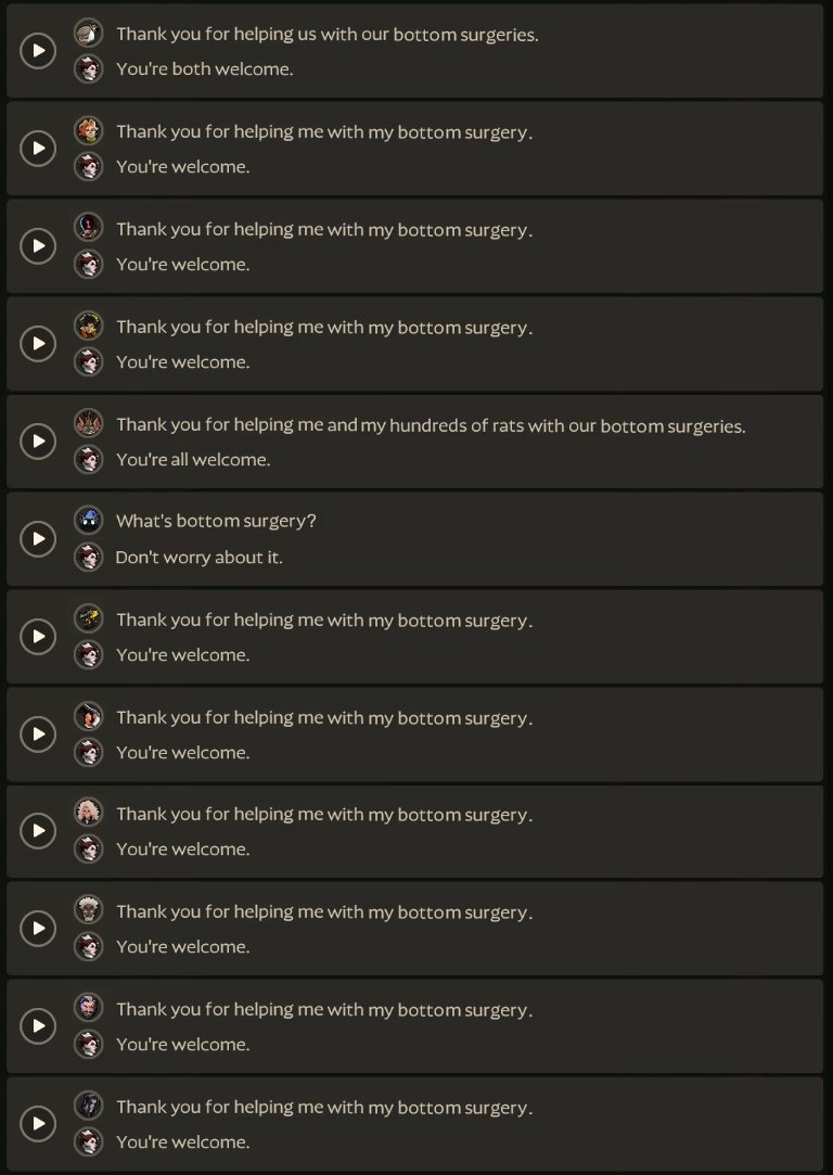 emmiswagx3's tweet photo. Deadlock Nurse Harrow character conversation dialogue leak 👇 https://t.co/6cjiWbBRS6