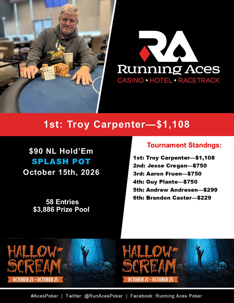 Troy Carpenter – $90 NL Hold'Em