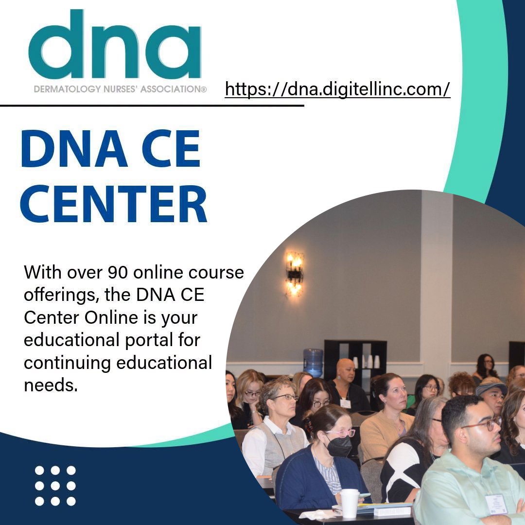DNAnurses's tweet photo. With over 90 online course offerings, the DNA CE Center Online is your educational portal for continuing educational needs.

https://t.co/MqIirGiM8C

#DNA #Education #Nursing #Dermatology #Online https://t.co/26PEwsReWW