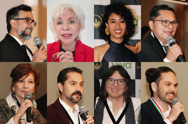 LatinoBookRev's tweet photo. We celebrated LBR's 10th anniversary with a gala that honored not only ten years of publishing, but also the people who made those years possible. Writers, artists, historians, and cultural leaders gathered to recognize a decade of cultural achievement.  👉https://t.co/e96nkd3OwX https://t.co/8mcUYz3Gqq