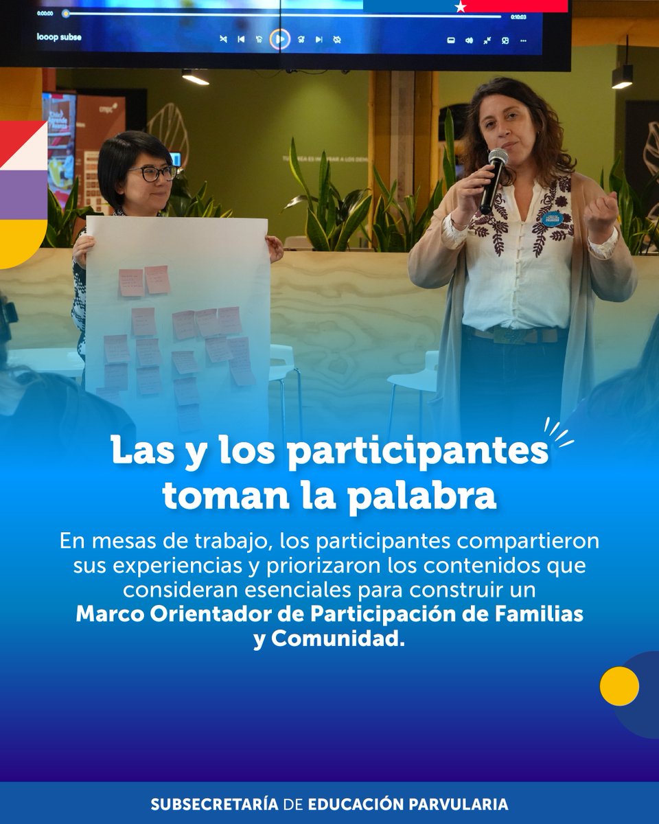 SubEducParv's tweet photo. La jornada incluyó la presentación de hallazgos del estudio “Mil Primeros Días”, un panel de diálogo y mesas participativas cuyos aportes serán insumos para el Marco Orientador de Participación de Familias y Comunidad.

(🧵2/3) https://t.co/mbM6qgWXwV