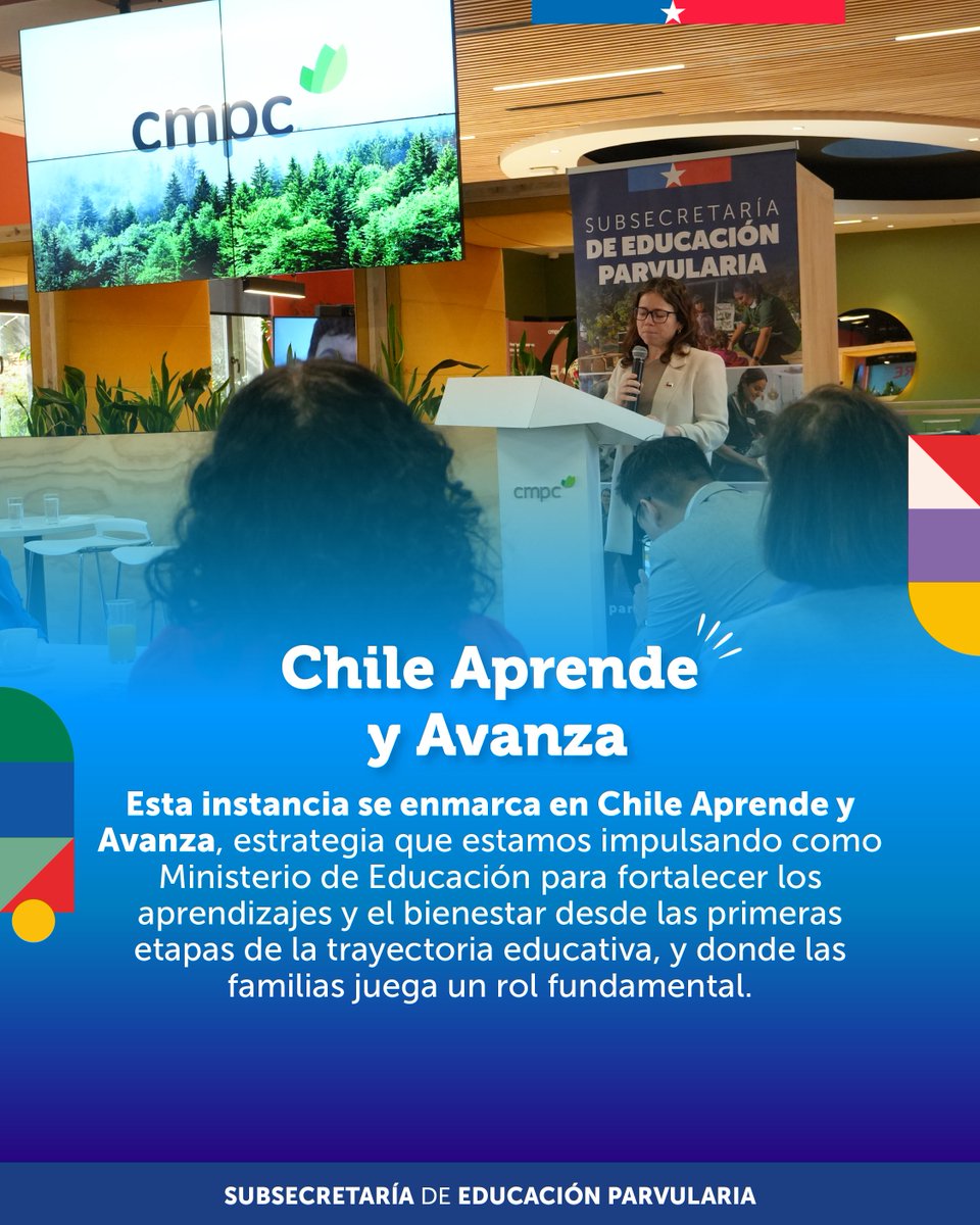 SubEducParv's tweet photo. Esta instancia se enmarca en Chile Aprende y Avanza, estrategia del Ministerio de Educación para fortalecer los aprendizajes y el bienestar desde la primera infancia, reconociendo el rol fundamental de las familias.

(🧵3/3) https://t.co/sAodYe4Hvn