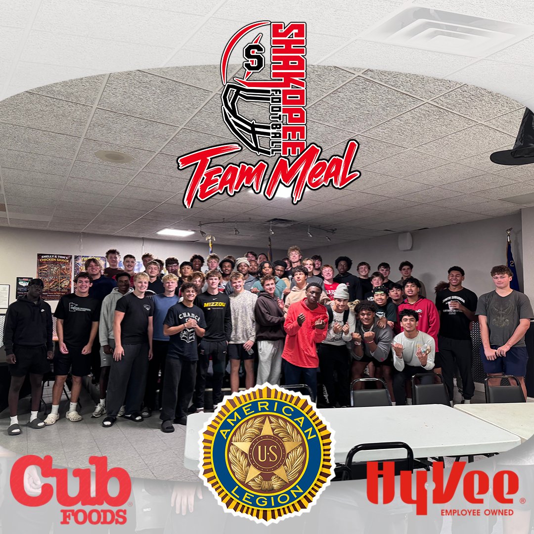 Shakopee: Thank you to the American Legion in Shakopee who provided the team meal, double burgers and fries that clearly helped fu