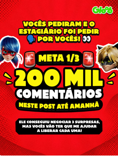 miraculoustube's tweet photo. AGORA COMENTEM LÁ NO INSTAGRAM DO GLOOB! 

#mlbtwt #MLBS7Spoilers https://t.co/IPP0zoRd3N