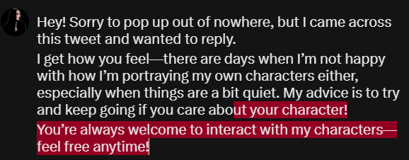 VIDUAHOLOSERICA's tweet photo. @cursebounds https://t.co/KEOaY7Livx

🫶
(I had to make a screenshot for what I wanted to reply LMAO) https://t.co/zw7InGZCHM