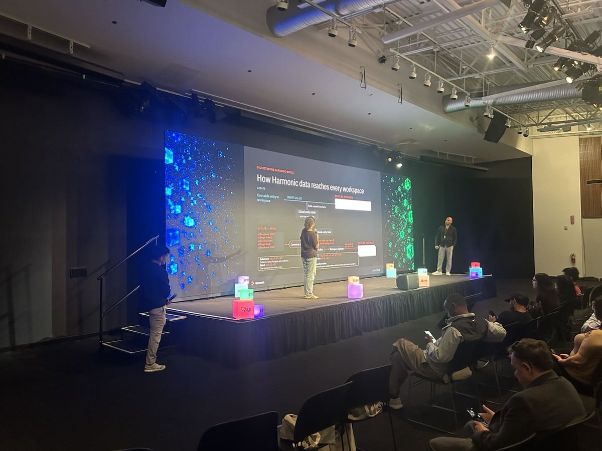 PingCAP's tweet photo. on 10/15 at 13:30
Sang Mercado, Akshaya Bhat &amp; Jimmy Rivera, Harmonic at #SCaiLE2026.
Fast transactions, high-volume ingestion, and AI queries all competing on the same data layer. One layer built to handle all three, and the trade-offs that come with it. https://t.co/7vFu4ubfKs