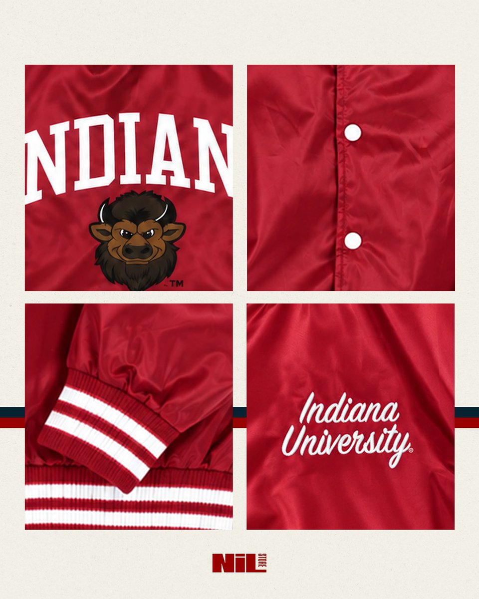IndianaNILStore's tweet photo. The Indiana Mascot Bomber is HERE.

Featuring the classic Hoosier look in a new era for college athletes. Pre-Order now at the link below:
https://t.co/0jOlA0h68Q https://t.co/ej8DavWjbL
