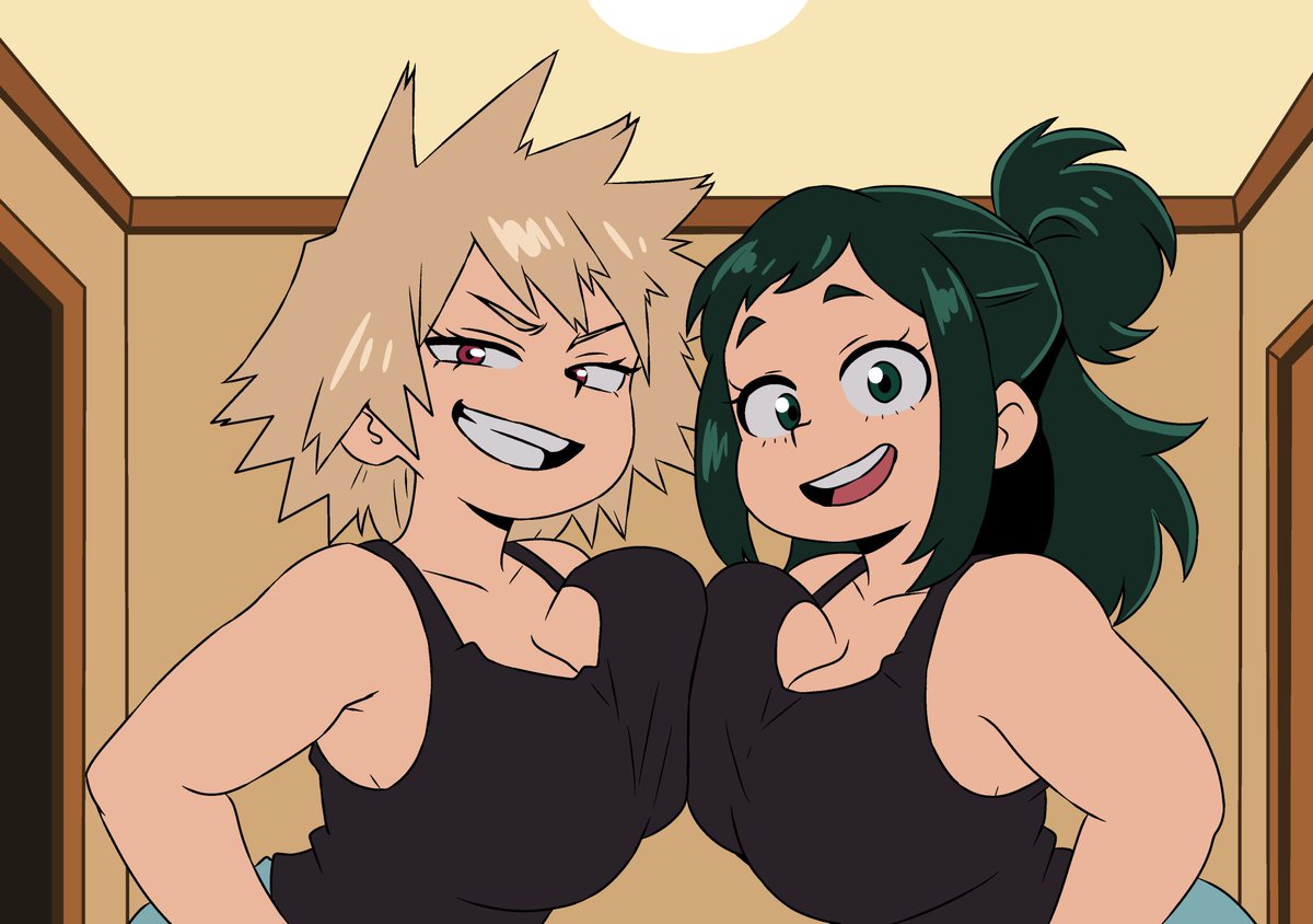 AokuShan's tweet photo. Mitsuki and Inko (Breast Press) https://t.co/m7mubRGowZ