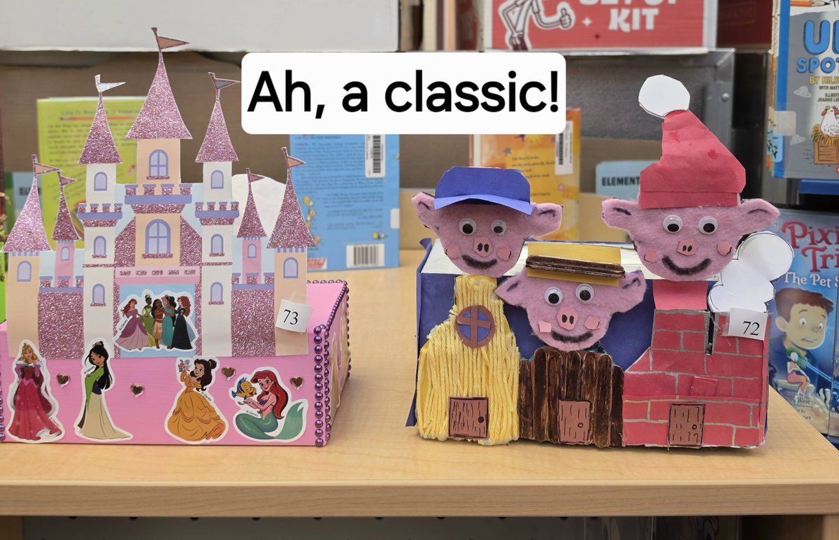 SneedESLibrary's tweet photo. Storybook tissue box entries! Love seeing the creativity and family engagement! @Aliefsneed 
#Readers4Life https://t.co/F04LJ4zf2r