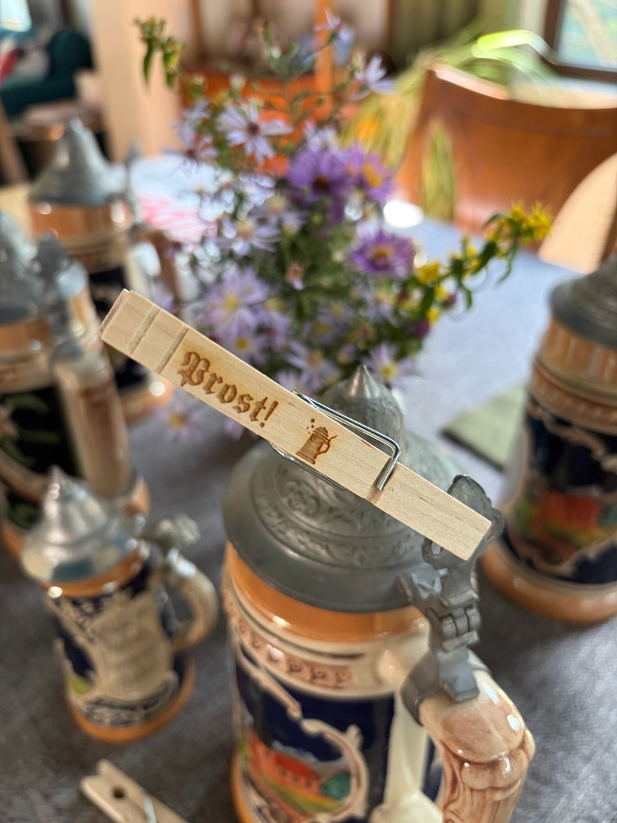 AddisonPubLib's tweet photo. Brooke used the laser engraver in Sam’s Lab to create custom clothespins and a cutting board for her at-home Oktoberfest celebration! 

Have a project of your own in mind? Explore the tools and equipment available in Sam’s Lab at https://t.co/e62MBKGe0p. https://t.co/YUNj0zXMwn