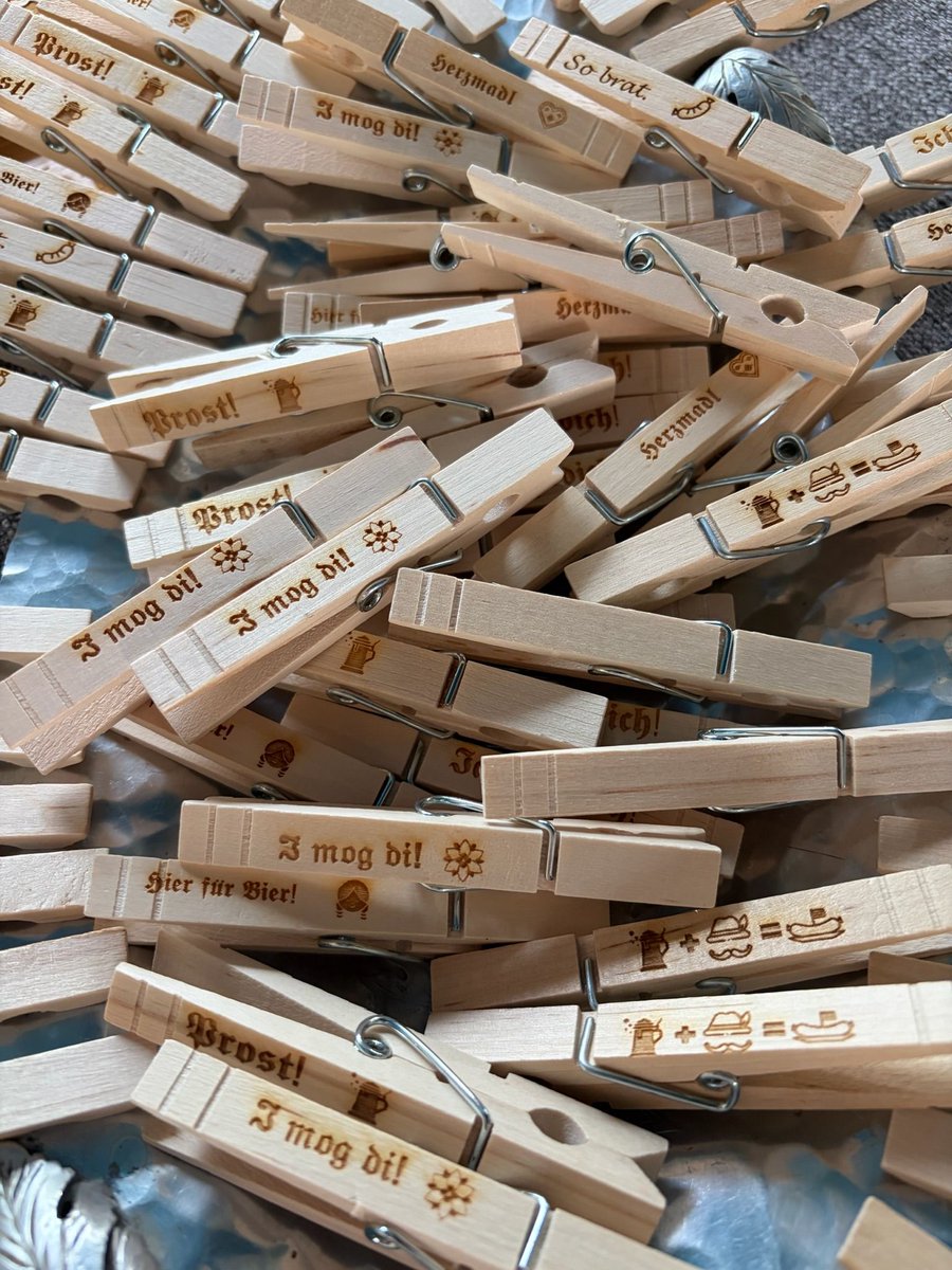 AddisonPubLib's tweet photo. Brooke used the laser engraver in Sam’s Lab to create custom clothespins and a cutting board for her at-home Oktoberfest celebration! 

Have a project of your own in mind? Explore the tools and equipment available in Sam’s Lab at https://t.co/e62MBKGe0p. https://t.co/YUNj0zXMwn