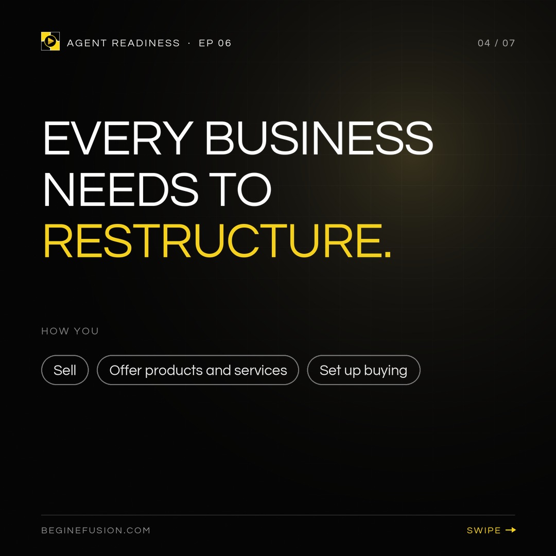 Evoputa's tweet photo. You are no longer selling to just human beings anymore.  You are now selling to both human beings and personal AI agents. 

The way you structured your website and your business before now is not the way you need to structure it going forward. Every business needs to restructure the way they sell and the way they set up everything for people to buy from them. Whoever gets there first reaps the benefits faster.  And please, do not confuse this with showing up in ChatGPT. 

That's a first step. It goes beyond that. Start with the test: https://t.co/tiu9a107uT
