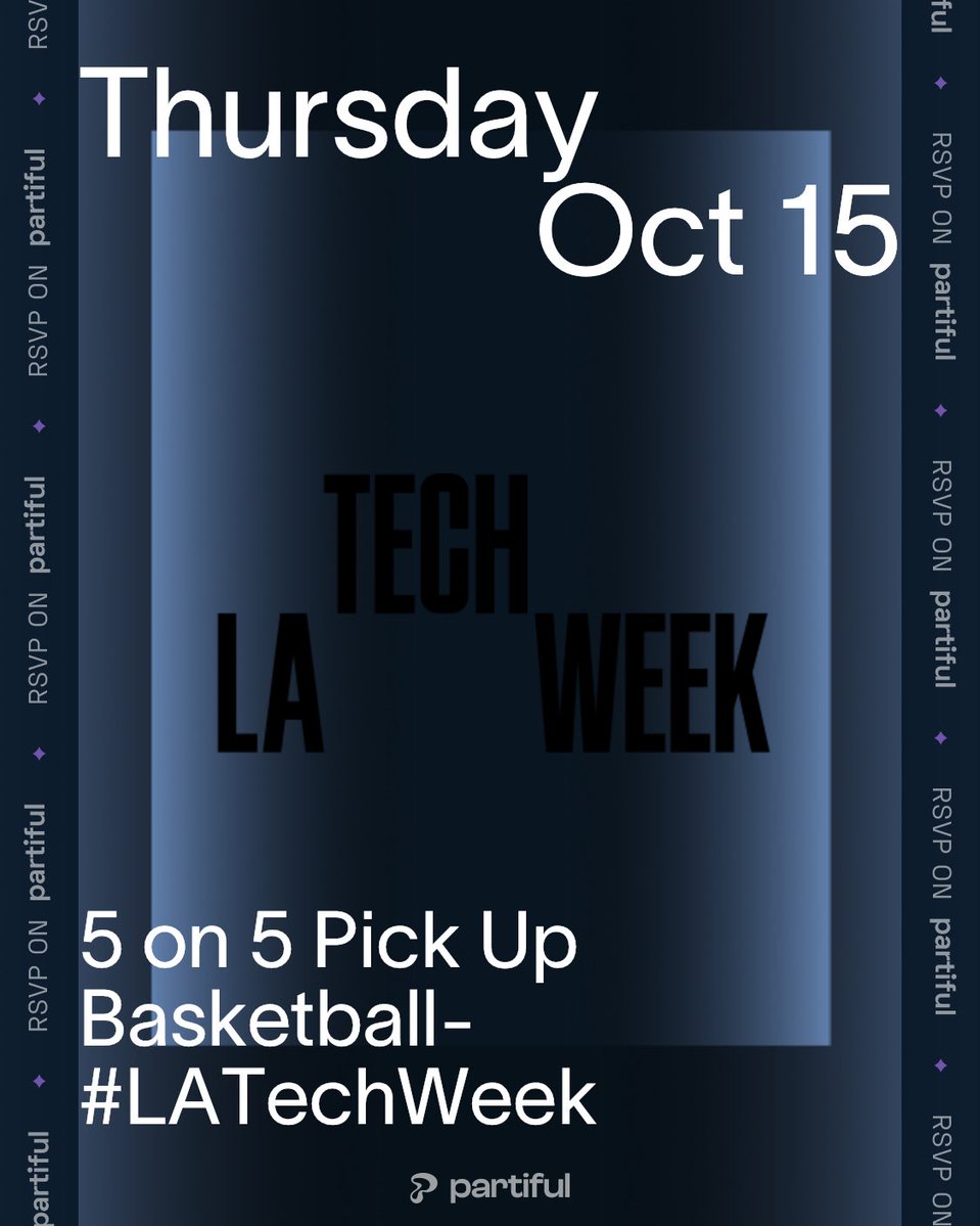 SamDavisBio's tweet photo. Founders and builders - come bring your game #LATechWeek today at 3. https://t.co/OoPi4tNFvn