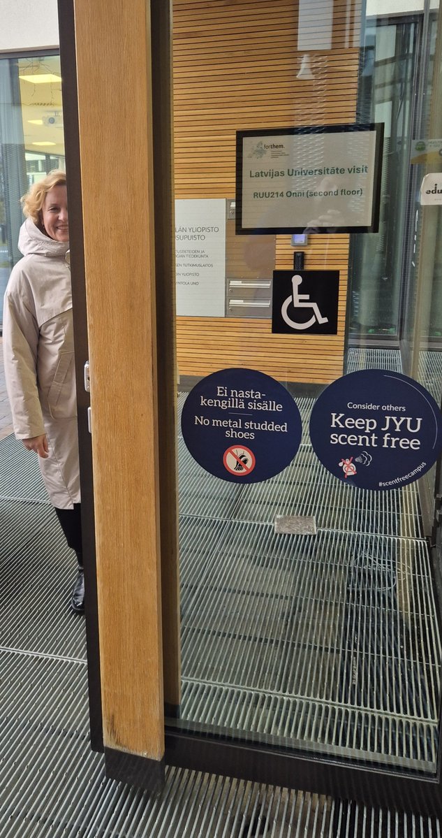 guntarskit's tweet photo. Aizvadīta vērtīga @universitatelv delegācijas vizītes pie mūsu  @FORTHEMAlliance somu partneriem @uniofjyvaskyla. Daudz kopīgu iespēju un izaicinājumu universitāšu attīstībā. Paldies par silto uzņemšanu! Kittos! https://t.co/l6g3I07Jiy