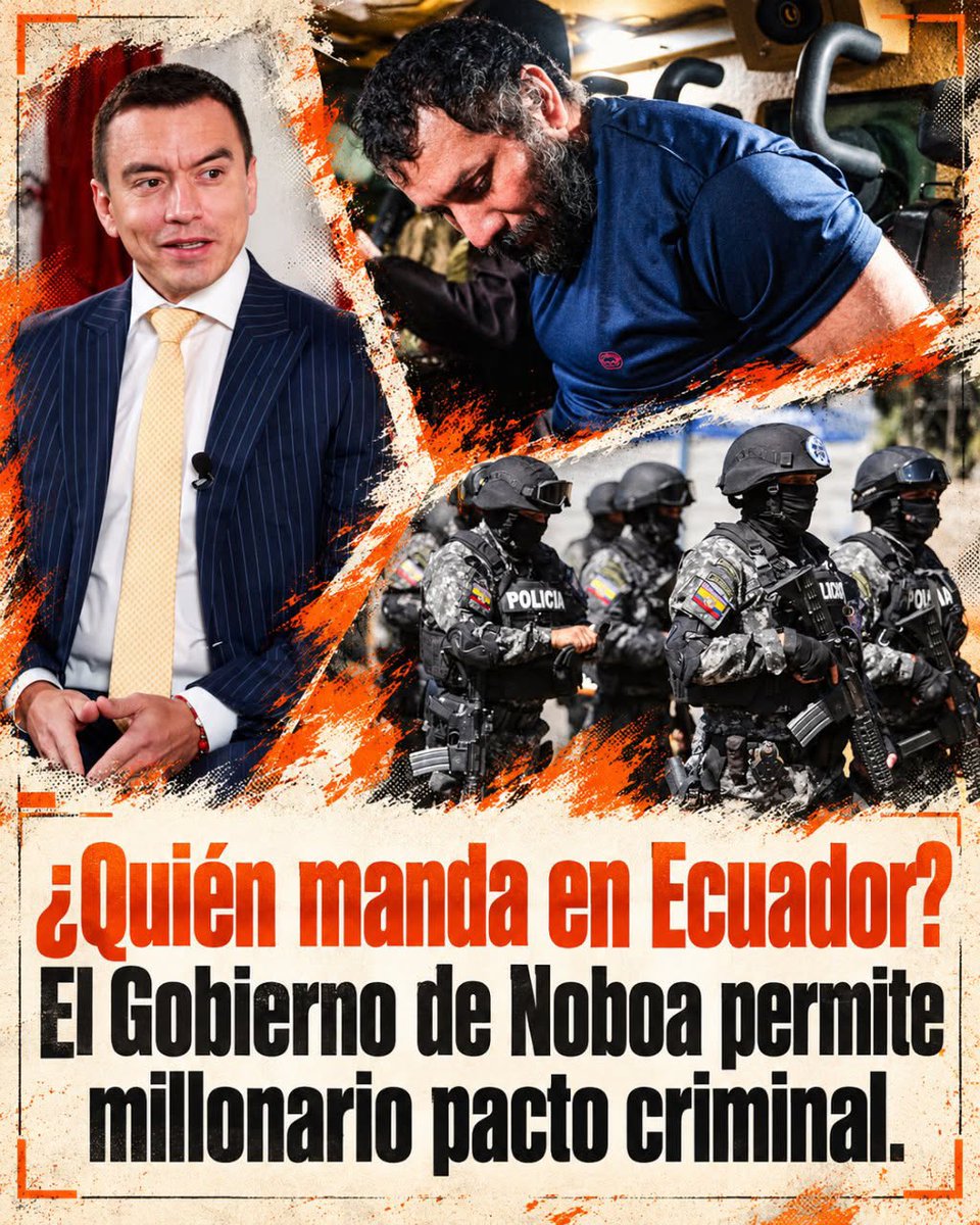 MensajeDirectoE's tweet photo. ¡ESCÁNDALO TOTAL!
📷 Informes de Inteligencia destapan que Los Choneros pagaron millones de dólares a Los Lobos para no ser exterminados.
📷 Conoce los detalles de esta humillación nacional.
📷 https://t.co/8NgOzTcZg7
#InseguridadEcuador #LosChoneros #LosLobos https://t.co/OSOU8NeUzO