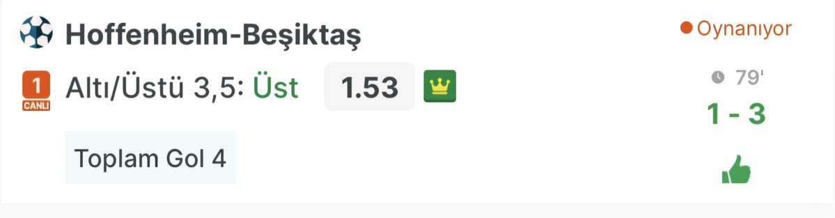 ButiAnaliz's tweet photo. ✅️✅️Canlı Bahis  Kazanmıştır. ✅️✅️✅️ Değerlendiren Herkesi Tebrik Ederim🔥🔥🔥

#iddaa #kupon #futbol #orananalizi #bahis https://t.co/yPtdDHlLeU