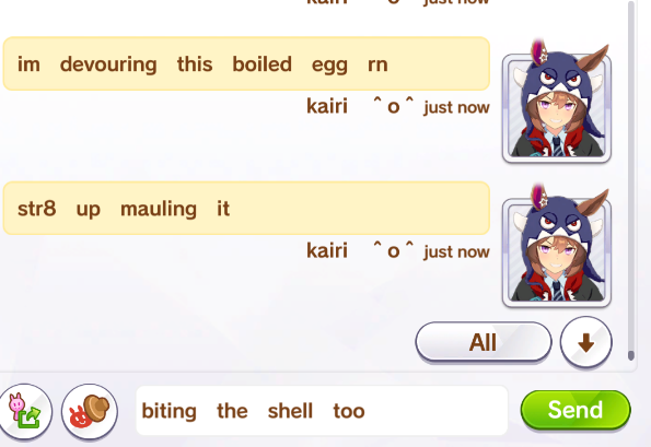 doggiejoshi's tweet photo. this game has the weirdest censor ever for some reason the word "biting" is inappropriate and earlier it censored the name aston machan https://t.co/c2F4yIgltP