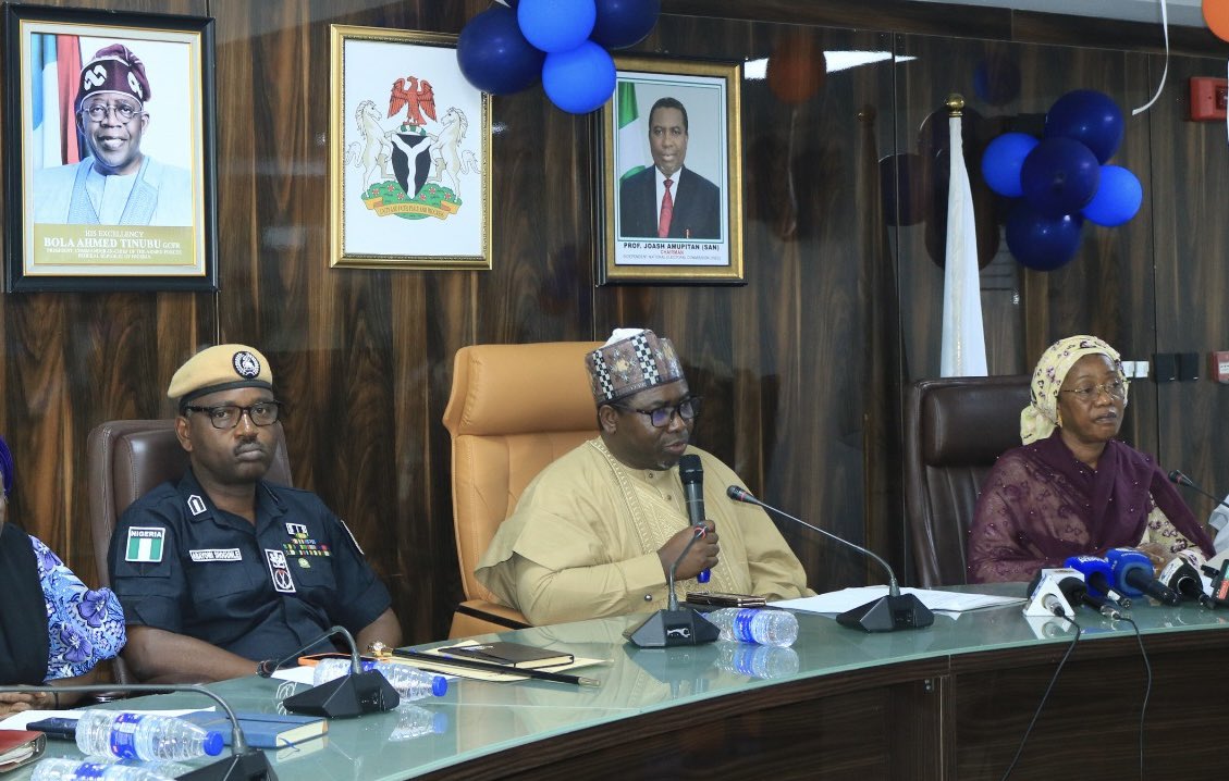YomiShogunle's tweet photo. INEC Chairman Inaugurates Electoral Logistics Committee (ELOC) for Nigeria’s 2027 General Elections in Abuja, today.
L-R: CP. Abayomi Shogunle, PhD, fsi (#DrSho), a member of the committee representing the Nigeria Police Force; Professor Joash Amupitan, SAN, INEC Chairman; and INEC National Commissioner, Rear Admiral Jamila Malafa (Rtd.), the Chairperson of the Committee. 🇳🇬