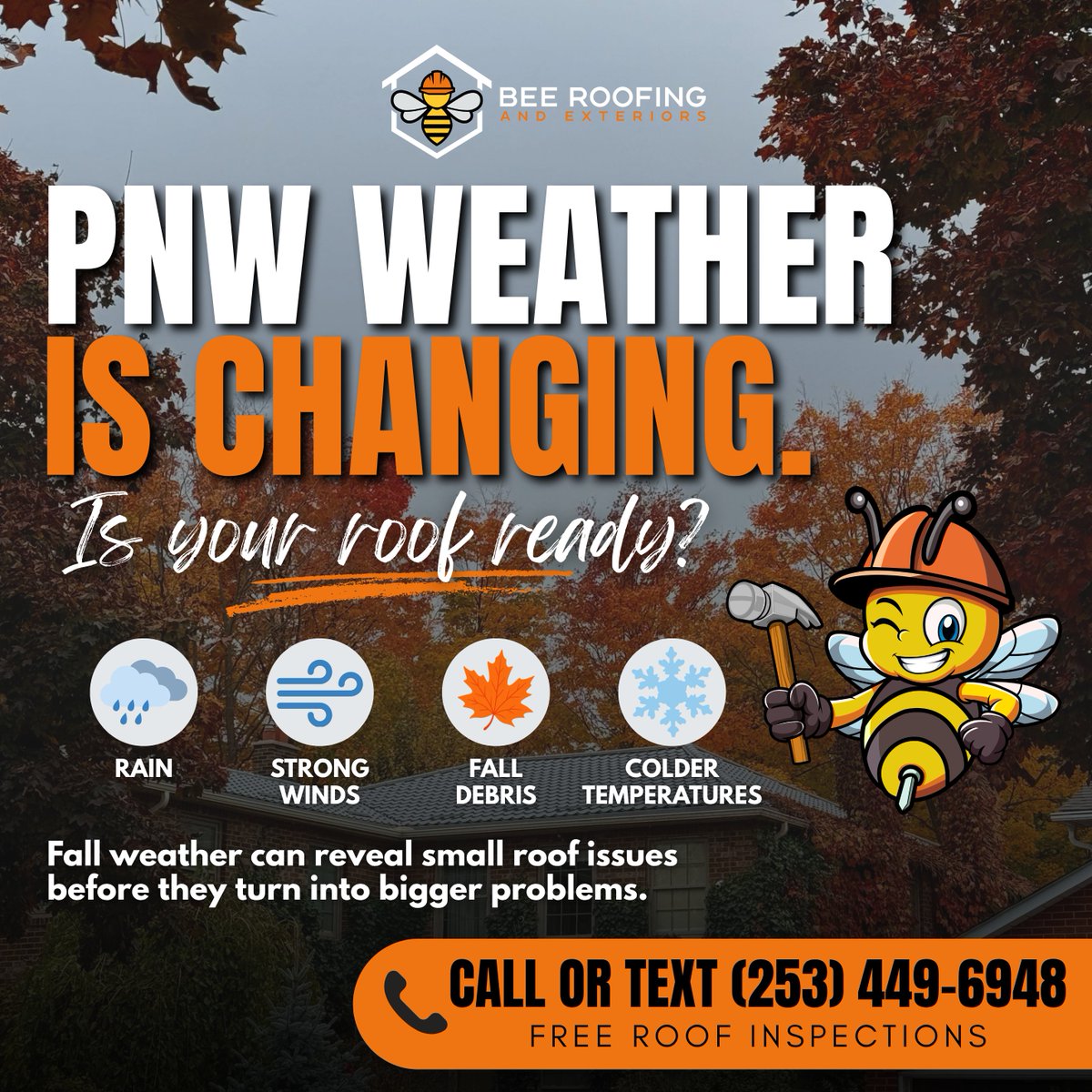 frankie_BRE's tweet photo. PNW weather can change, so it’s worth preparing your roof for what’s ahead. 🍂

Loose shingles, clogged gutters, and roof debris are worth checking before the seasons shift.

A little preparation now can help prevent bigger headaches later. 🐝

#PNW #RoofMaintenance #AuburnWA https://t.co/z4KWidHvXX