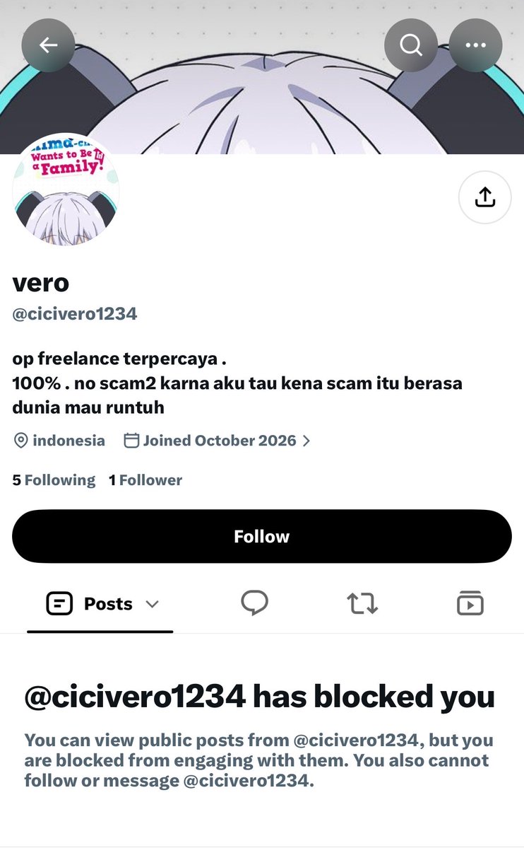 icedmatvhalatte's tweet photo. nambah lg ni penipu @cicivero1234 tiati guys dia sering gonta ganti akunnn, intinya nnti diarahin ke mommy di tele @ penyediasugbab suru bayar 1,5 buat join tiatiii bgt guysss https://t.co/rGVCI5A1px