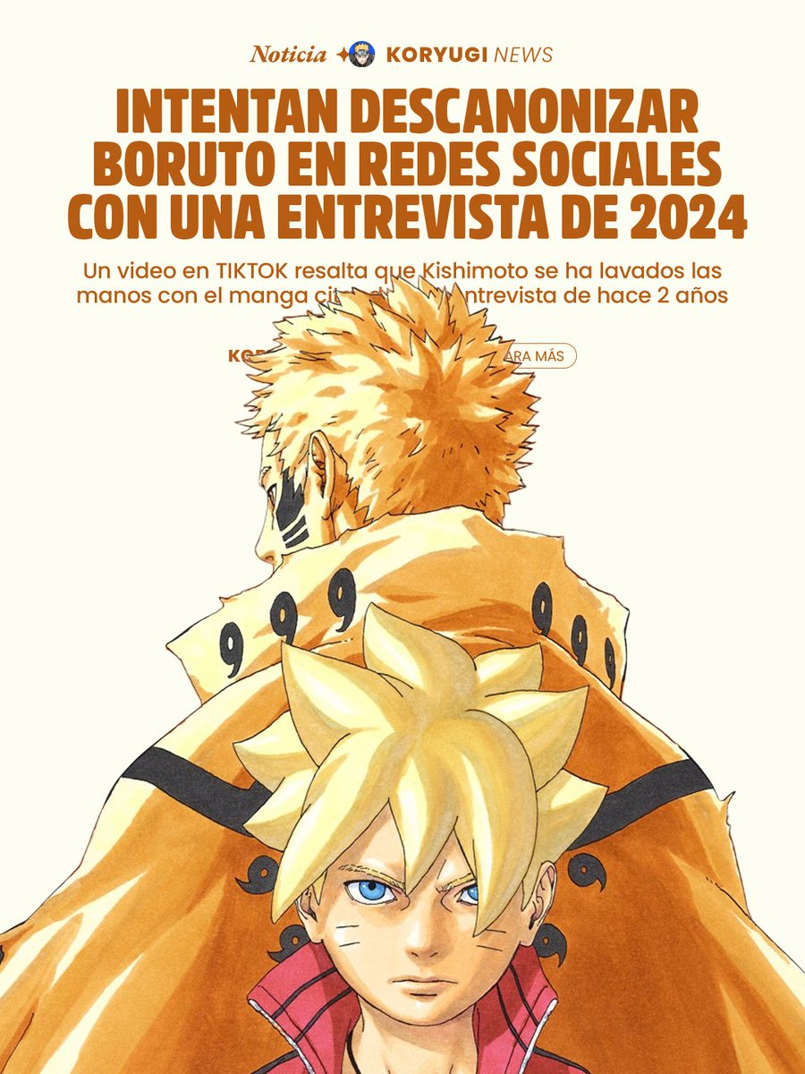 KoryugiTV's tweet photo. Desinformar y faltarle el respeto a un mangaka de esta manera me parece horroroso.

El  TIKTOK ya cuenta con más de 6.5 millones de visitas y más de un millón de likes. Sin sumar la cantidad de páginas de "NOTICIAS" que han esparcido la desinformación redes.

BORUTO ES CANON https://t.co/4hErmrQDAh
