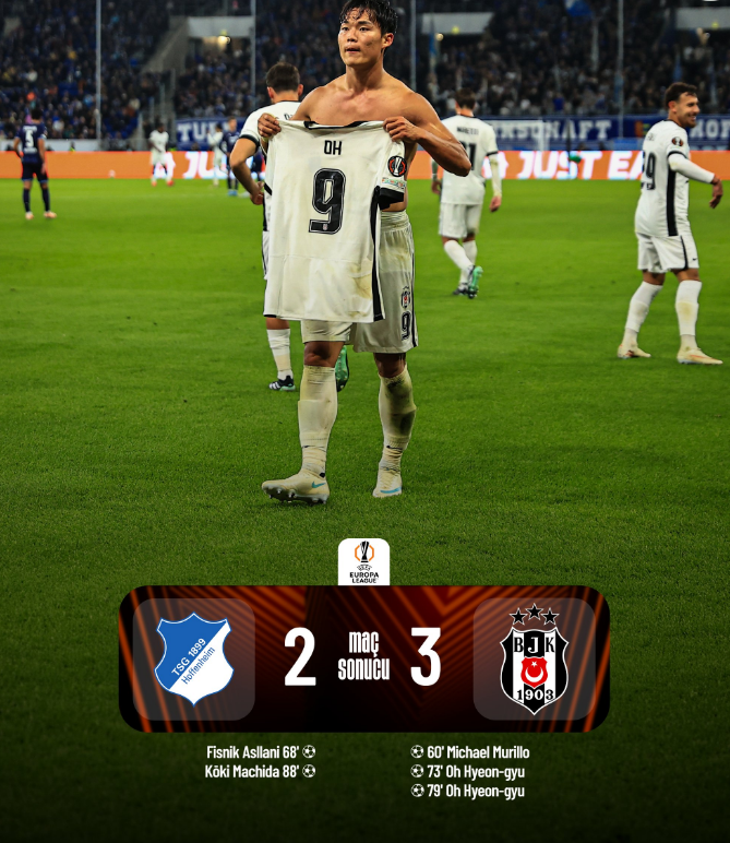 turkeypiabella_'s tweet photo. ⚽ Hoffenheim 2-3 Beşiktaş (Maç Sonucu)
🇹🇷👏 Tebrikler Beşiktaş! https://t.co/iHzVyDotso