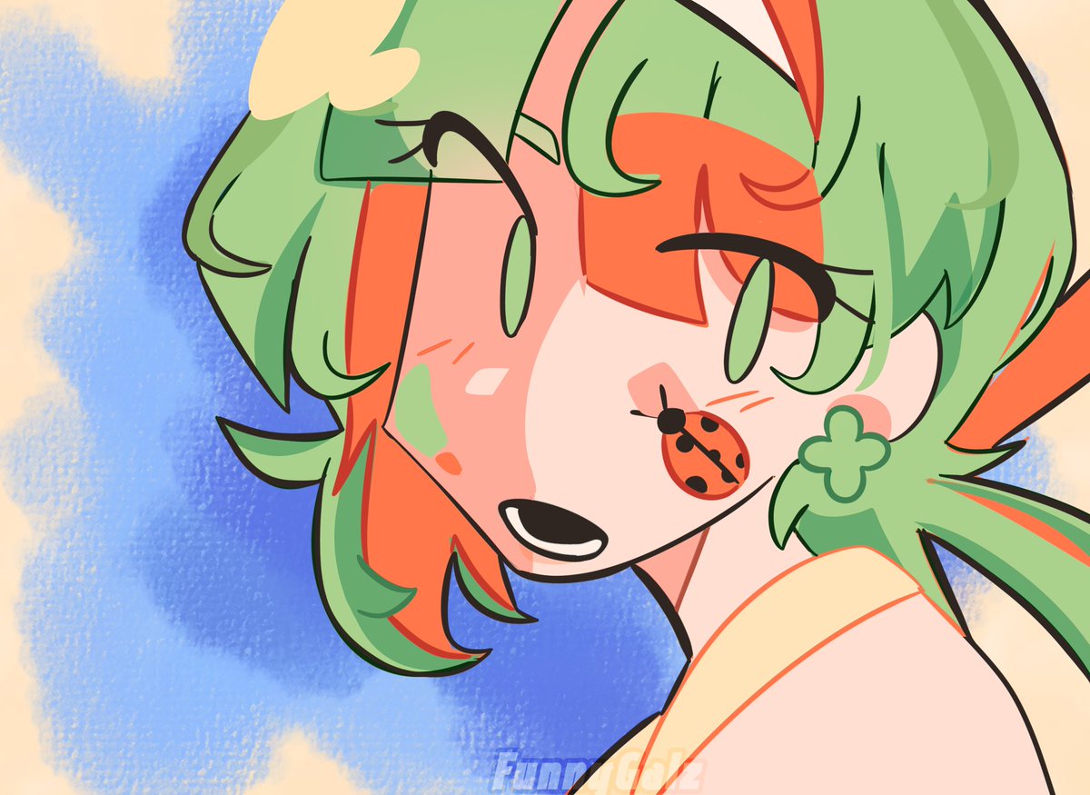FunnyGalZ's tweet photo. clover 🍀 
#vocaloid #fanartㅤㅤㅤㅤ https://t.co/Pb96F4C9lb