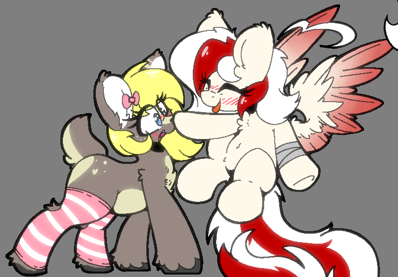 4ft_of_fluff's tweet photo. ‼️BREAKING NEWS!‼️
Local doe viciously attacked by rogue pegasus!!

Lil Magma doodle with my fren Canvas! <3 https://t.co/QUx8E5CABD